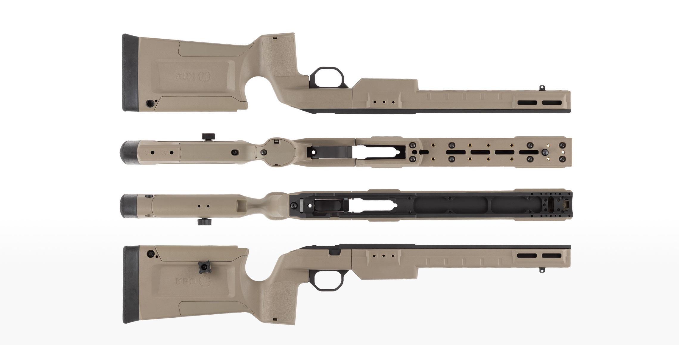 KRG Bravo Chassis Tikka T1x FDE Rimfire Bravo FDE