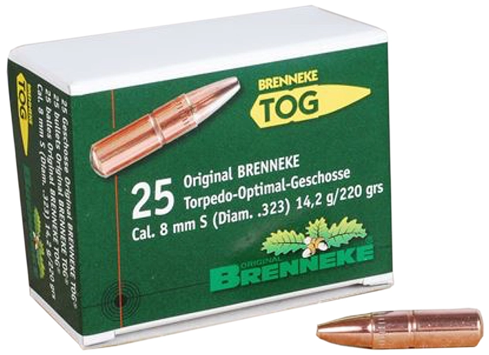 25 Geschosse TIG 8mm S 12,8gr 198grs Geschosse