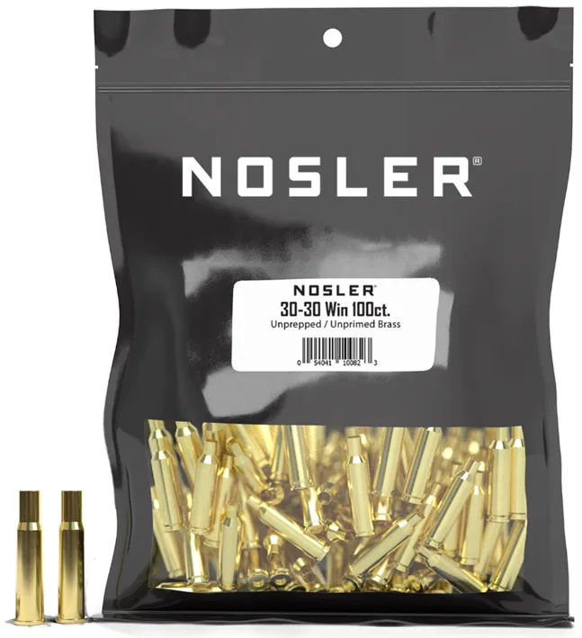 100 HÜLSEN .30-30 WIN Nosler Messing, Bulk Brass