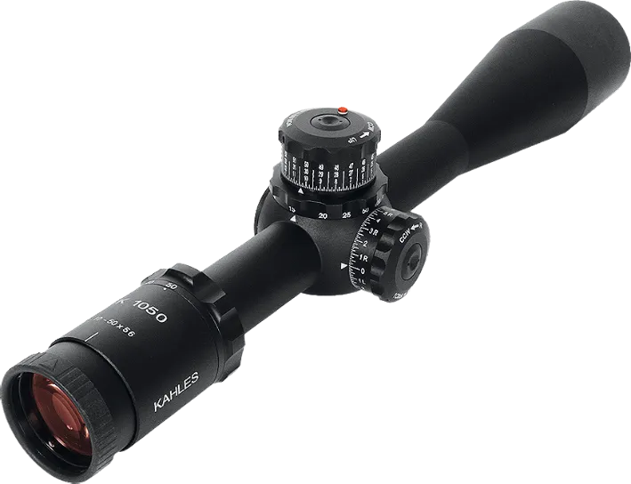 KAHLES ZF K1050 10-50x56 ccw ABS Crosshair Dot rechts 1/8 MOA
