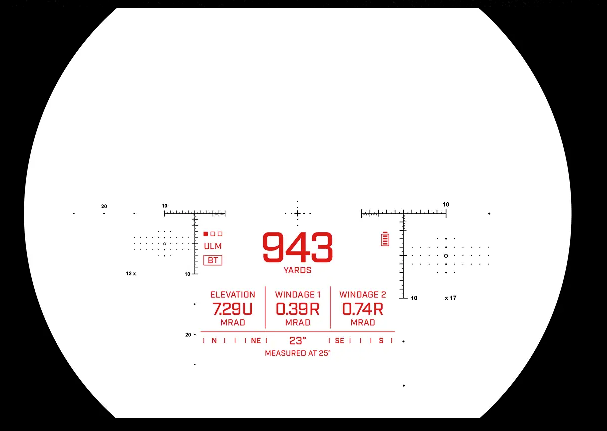 Vectronix RADICA X 8x42MSR-DMR Dual Manification Retical Für beide Vergrößerungen mit
