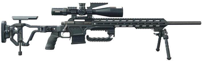 Chassis Lorica-R REM700 SA Farbe schwarz 20MOA Picatinny Rail fürs