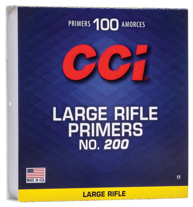 1.000 CCI 200 LARGE RIFLE ZÜNDER 1.000 CCI 200 LARGE RIFLE ZÜNDER