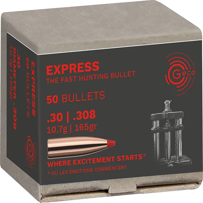 50 GECO .308 EXPRESS -10,7g GESCHOSSE 50 GECO .308 EXPRESS -10,7g GESCHOSSE
