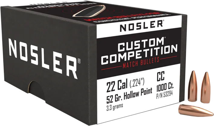 1.000 NOSLER J-4 .224-52 HPBT