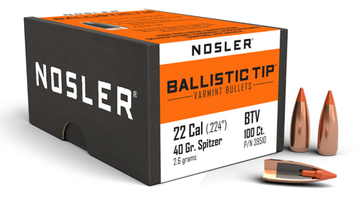 100 BALLISTIC TIP .224 40Grs Varmint