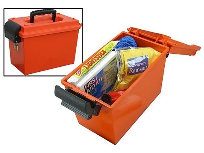 MTM SPORTSMAN`S DRY BOX orange 35x23x19cm, mit Scharnier, m. Einsatz