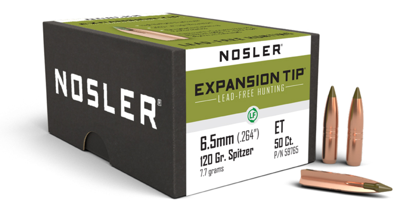 50 NOSLER E-TIP 6,5mm-120 grs bleifrei
