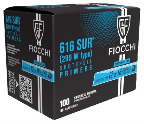 100 Fiocchi Schrotzünder Zündhütchen 616 SNR 209 W type