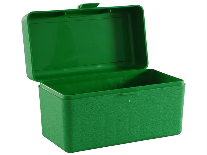 50er MTM BOX GEWEHR GRÜN FÜR 375H&H bis 45-110, m Scharnier #RLLD-50-10