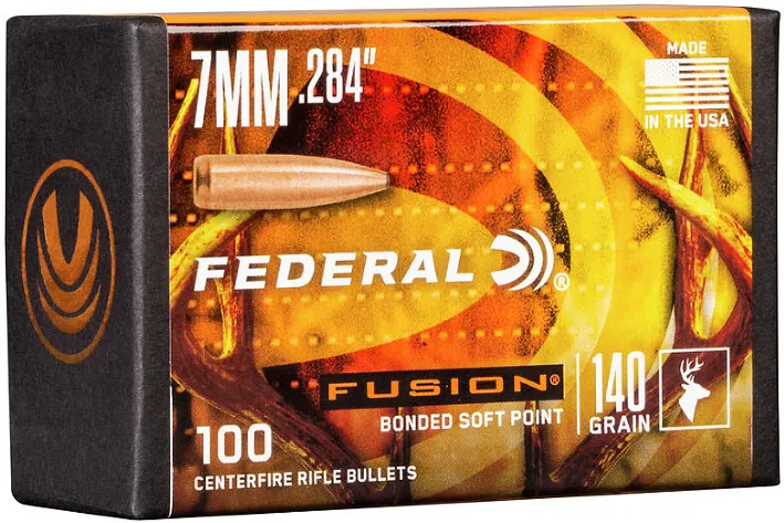 100 Federal .284 140grs Fusion Rifle Geschosse