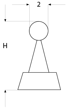 Silberperlkorn BH9 2mm mit Längsprisma, Recknagel