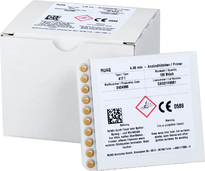 100 RWS Zünder Small Pistol GreenFire (schwermetallfrei)