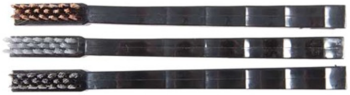 REINIGUNGSBÜRSTEN 3er PAK Nylon, Bronze, Edelstahl