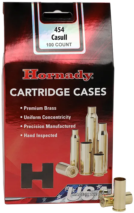 100 HORNADY .454 CASULL Messinghülsen