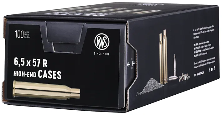 100 HÜLSEN RWS 6,5x57 R