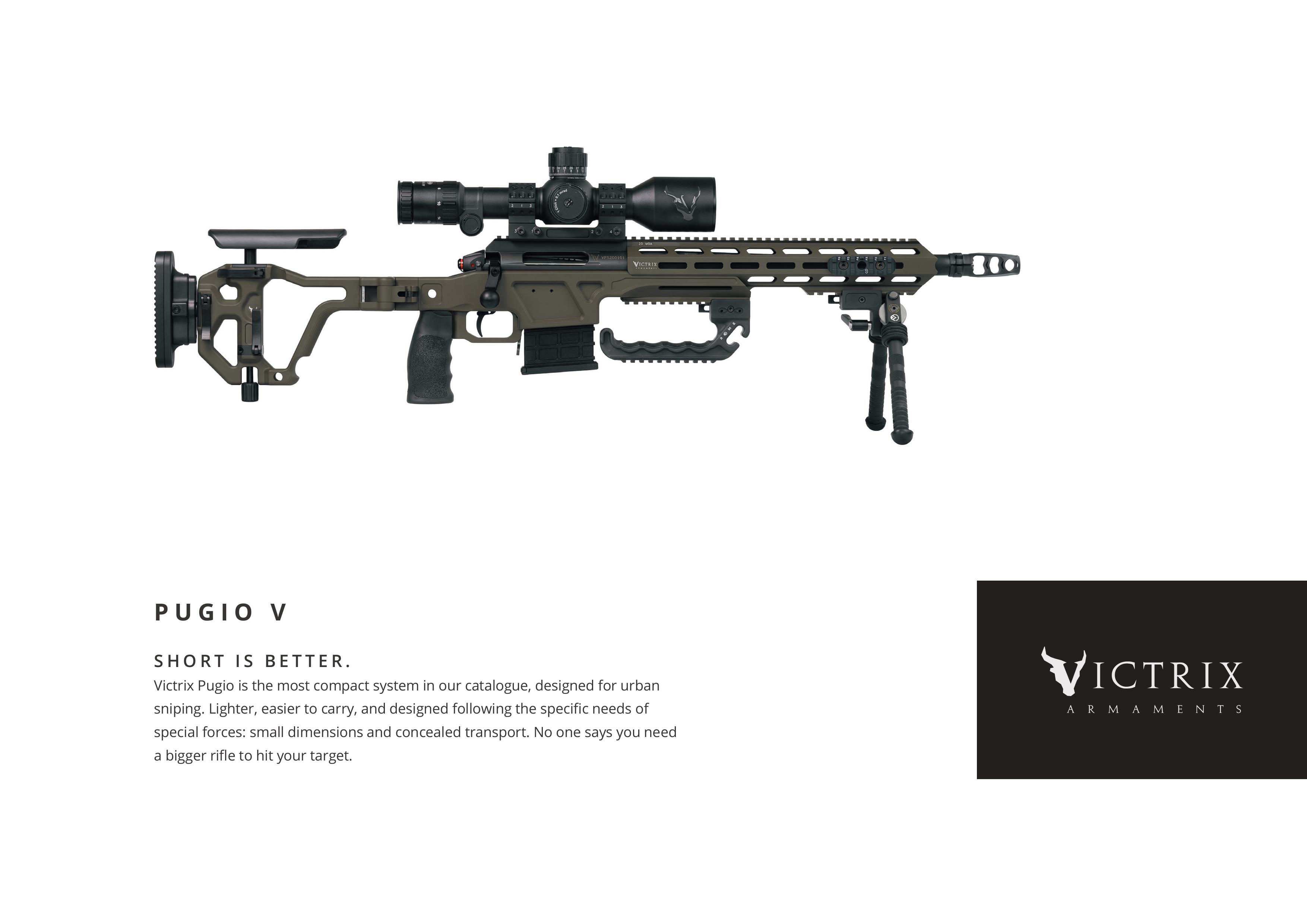 Rep.-Büchse Victrix Pugio V .308Win Lauflänge 16'', Drall 1-10''
