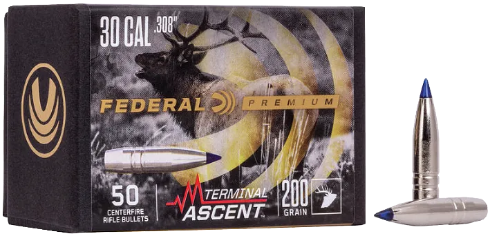 50 Federal .308 200grs Premium Geschosse Terminal Ascent Comp