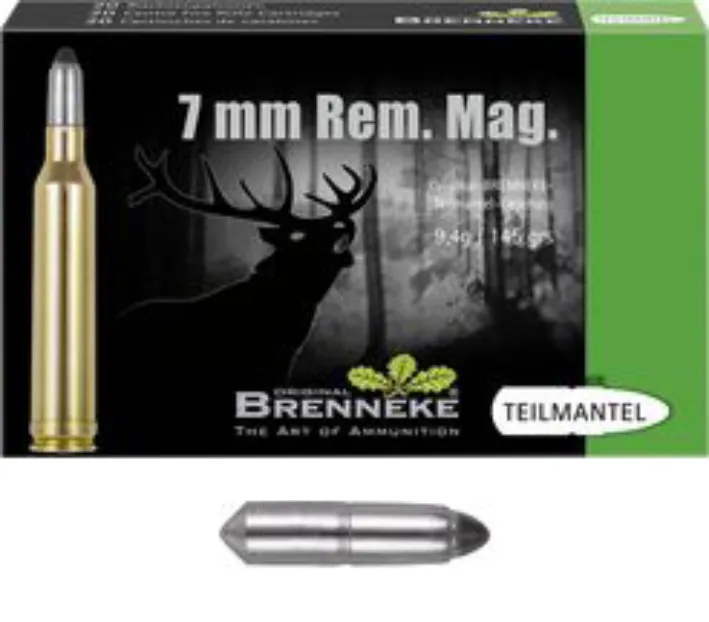25 BRENNEKE BASIC 7mm 9,4g 145 grs Geschosse Teilmantel