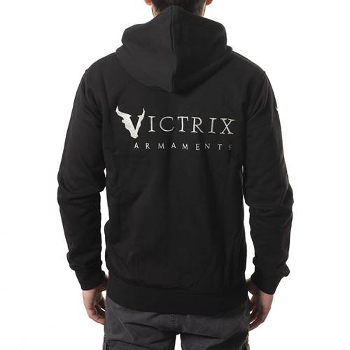 Victrix Sweatjacke langer Arm FARBE: SCHWARZ/GRAU
