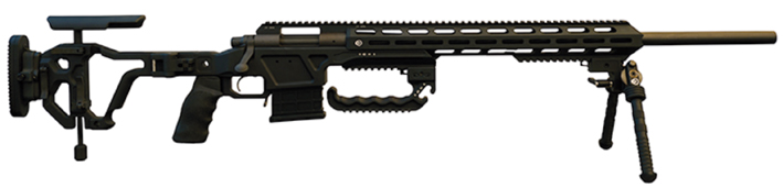 Chassis Lorica-R REM700 SA Farbe schwarz 20MOA Picatinny Rail fürs