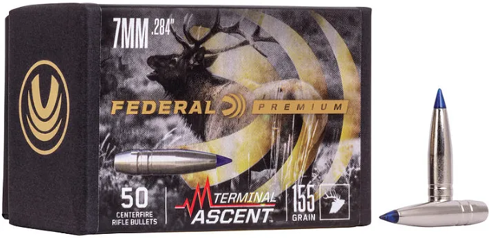 50 Federal .284 155grs Premium Geschosse Terminal Ascent Comp