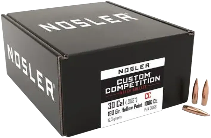 1.000 NOSLER .30/.308-190 HPBT Custom Competition