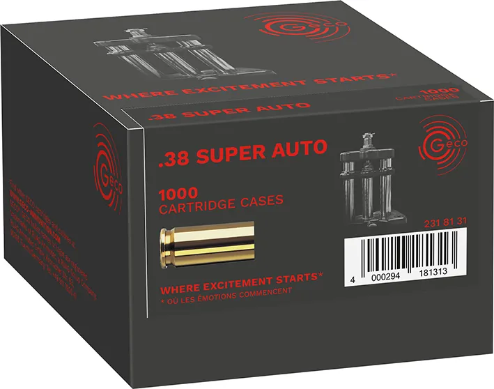 1000 GECO HÜLSEN .38 SUP.AUTO