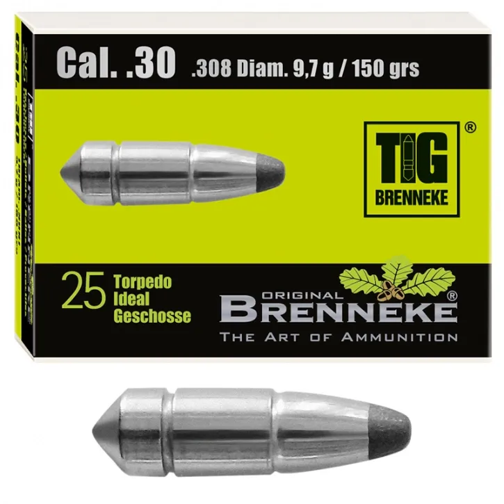 25 BRENNEKE TIG  .308  9,7g 150grs