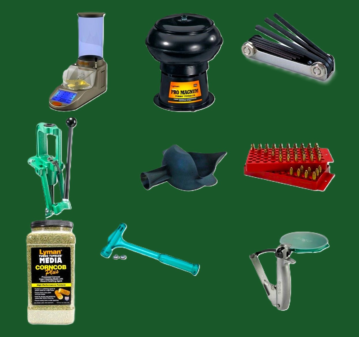 GearTester Starter Kit zum Wiederladen RockChucker, ZH Setzer,