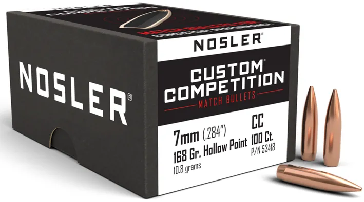 100 NOSLER J-4 .284-168 HPBT 7mm, Custom Competition
