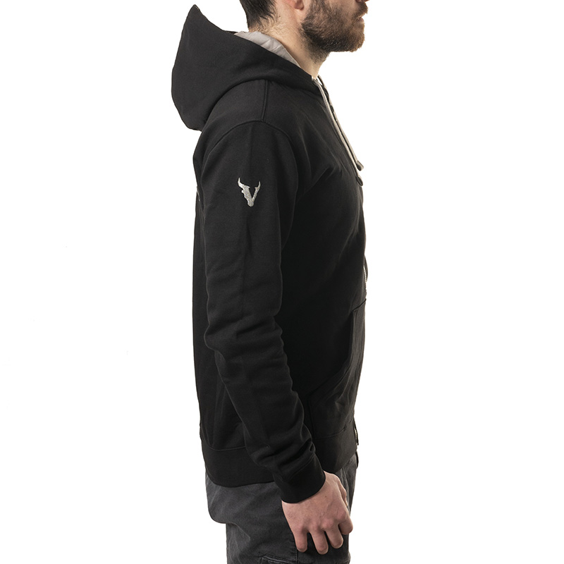 Victrix Sweatjacke langer Arm FARBE: SCHWARZ/GRAU