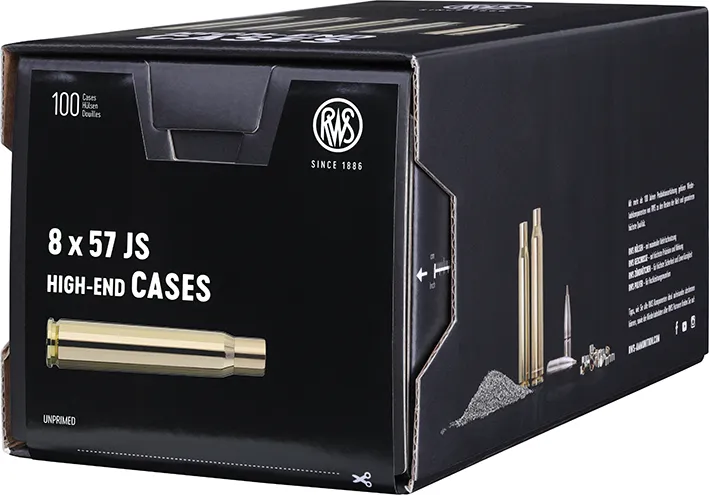 100 HÜLSEN RWS 8x57 JS