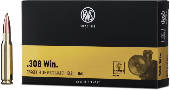 20 RWS .308Win Target Elite Plus 10,9g / 168gr