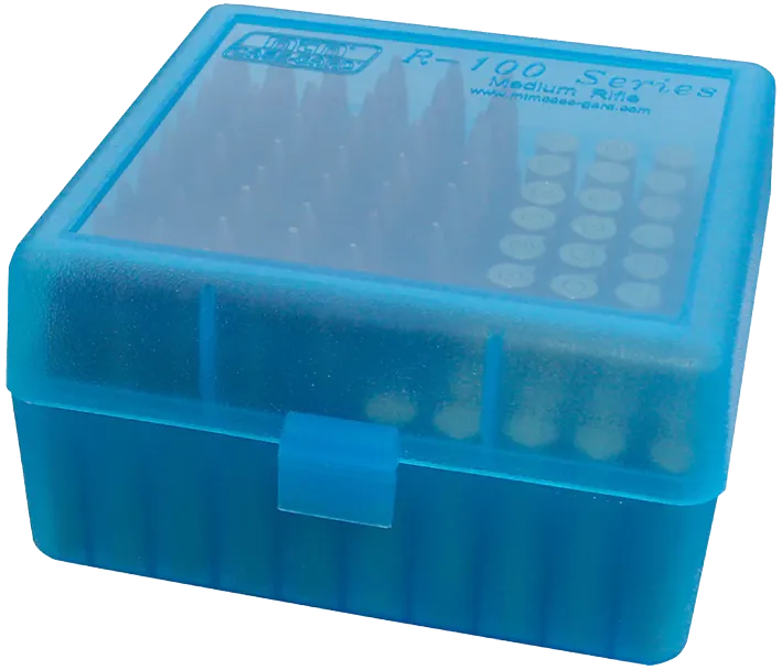 100er MTM BOX GEWEHR RM BLAU BL.KLAR RM-100-24, m Scharnier