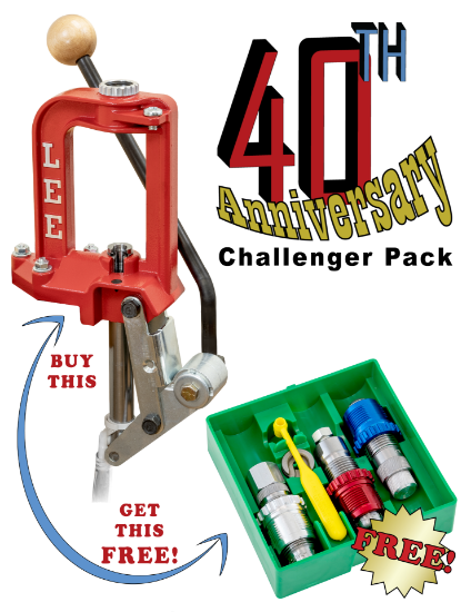 LEE Challenger Pack .223 Rem Breech Lock 3-Die Set mit farbigen Breech-Lock-