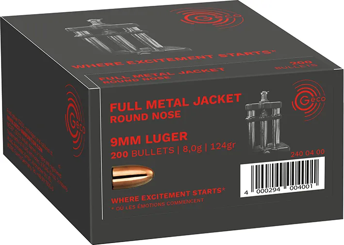 200 GECO .355-124 VM RUND GESCHOSSE 8,0 Gramm