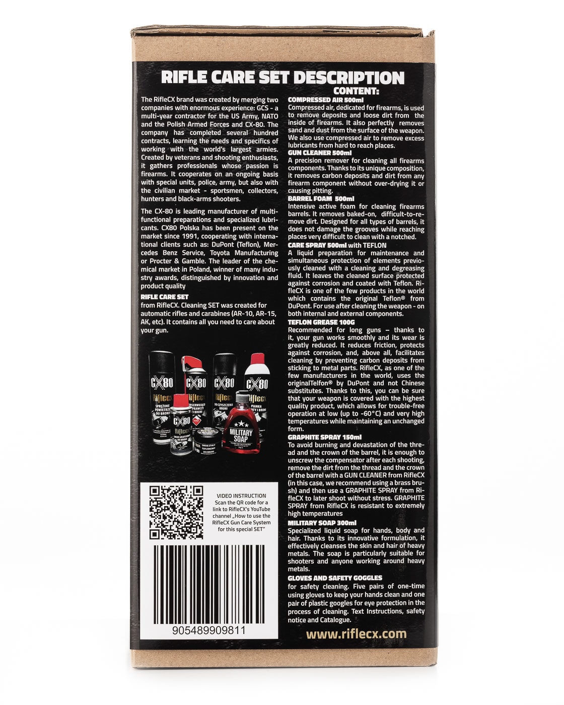 Riflecx Rifle Set Gewehr-Reinigungsset