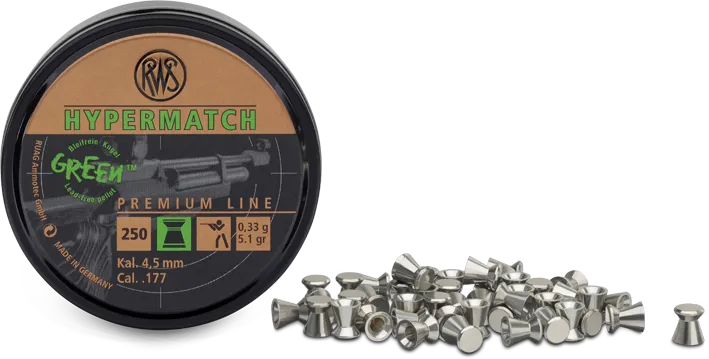 250 RWS Hypermatch green Diabolos 0,34g 4,5mm