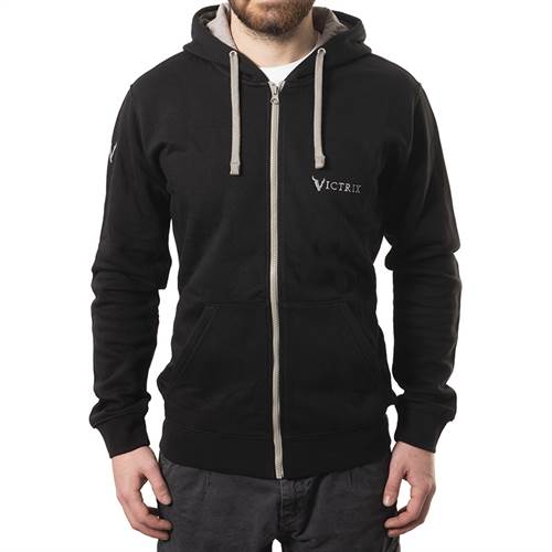 Victrix Sweatjacke langer Arm FARBE: SCHWARZ/GRAU