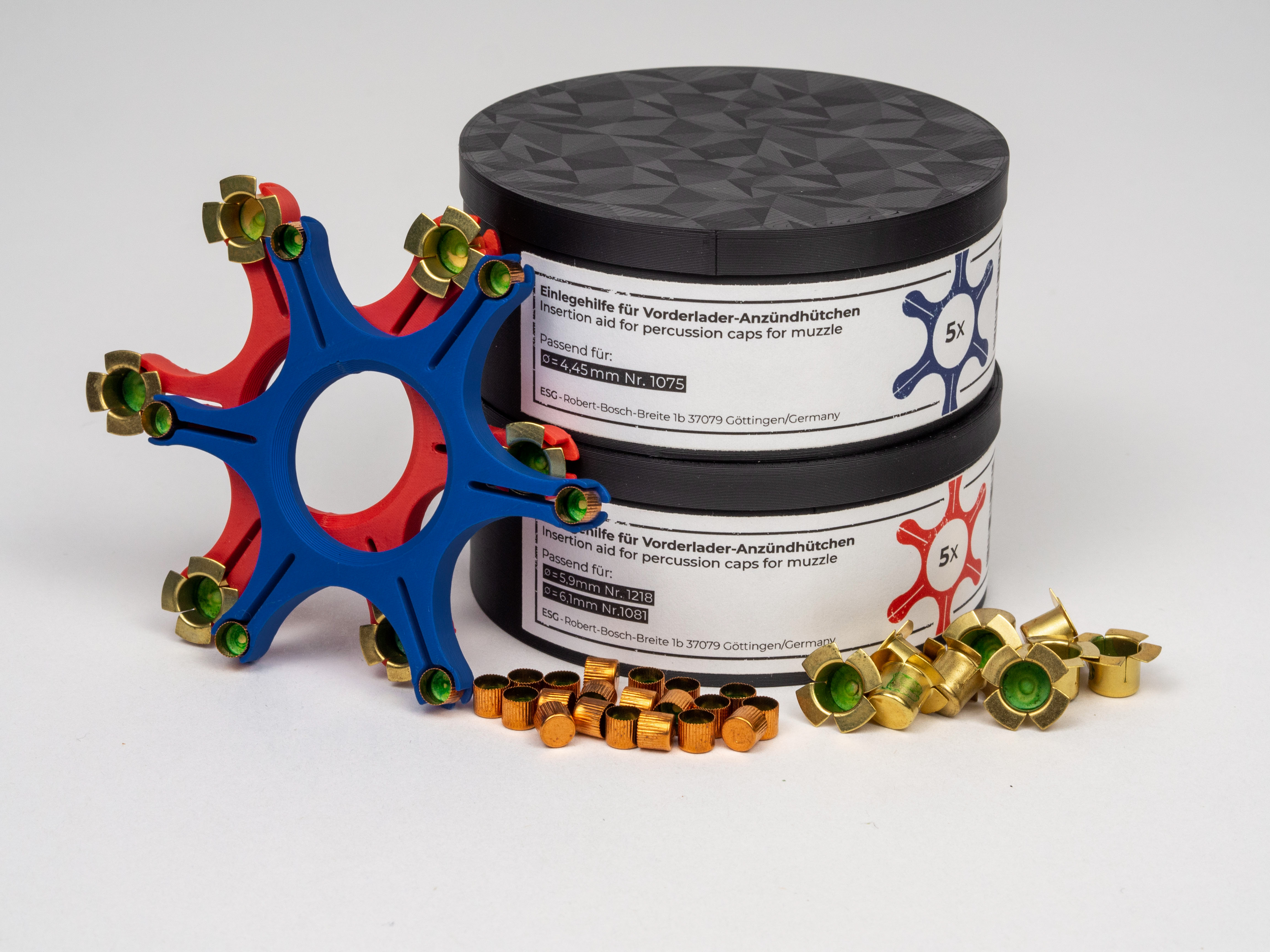 Zündhütchen Einlegehilfe Groß 6,1 Nr. 1081/5,9 Nr. 1218 groß, rot Zündhütchen Einlegehilfe Groß 6,1 Nr. 1081/5,9 Nr. 1218 groß, rot