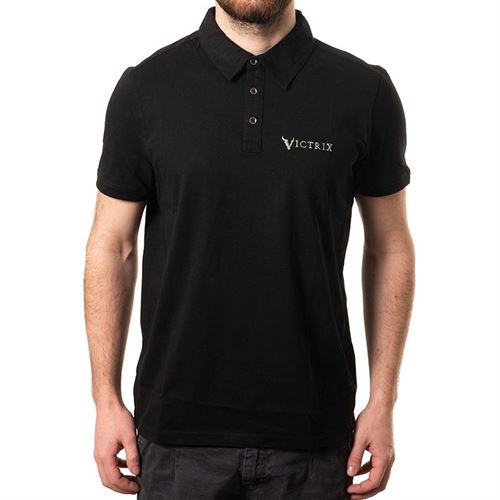 Victrix T-Shirt MAN POLOSHIRT KURZ ARM FARBE: SCHWARZ