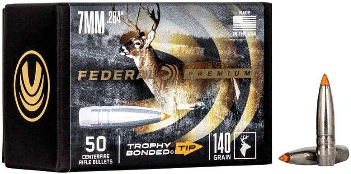 50 Federal .284 140grs Premium Trophy Geschosse Bonded Tip