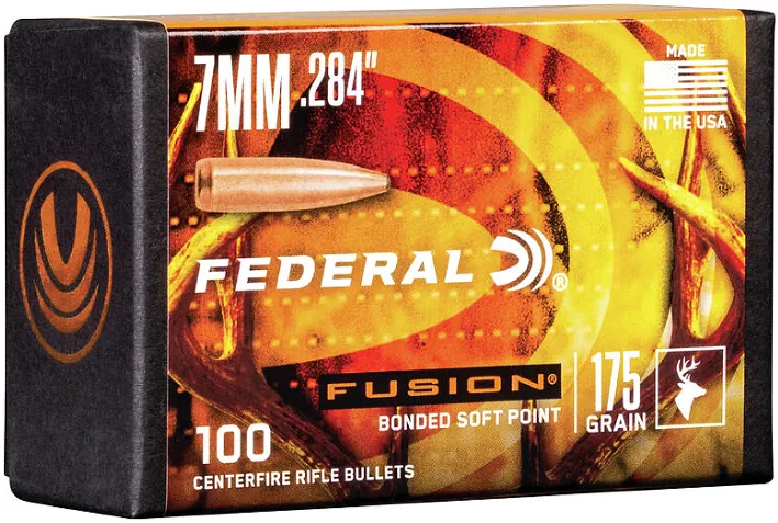 100 Federal .284 175grs Fusion Rifle Geschosse