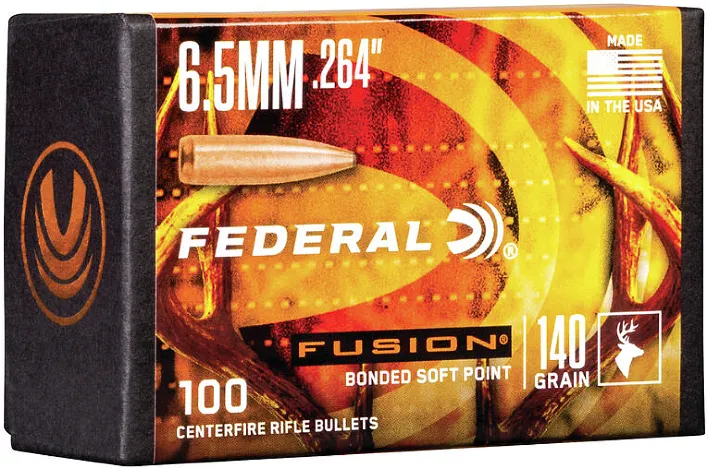 100 Federal .264 140grs Fusion Rifle Geschosse