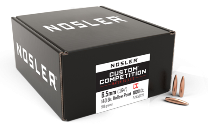 1.000 NOSLER 6,5mm/.264-140gs HPBT Custom Competition