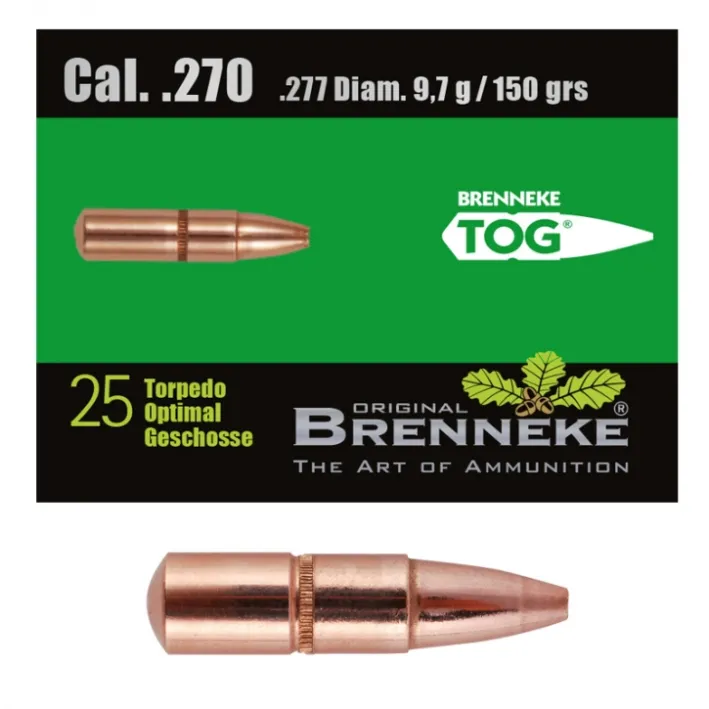 25 BRENNEKE TOG .270 9,7g 150grs