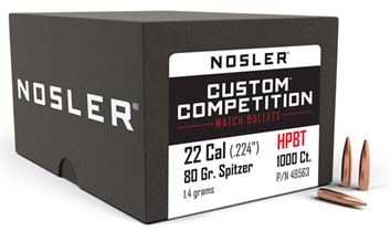 1.000 NOSLER .22/.244-80 HP-BT Custom Competition