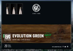 20 RWS 6,5 CREEDMOOR 6,0g Patronen 93grs EVO GREEN bleifrei