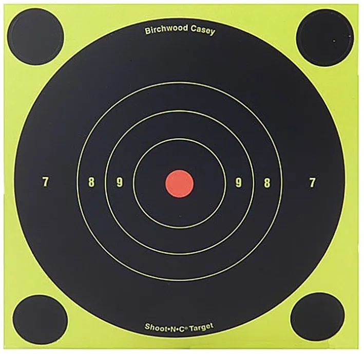 BIRCHWOOD CASEY SHOOT-N-C* TAR 6'' Bullseye, 60 Pack